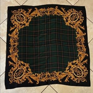 Lauren Ralph Lauren Black and Gold Scarf